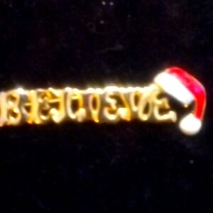 "BELIEVE" brooch